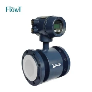 Electromagnetic flowmeter for monitoring wastewater treatment